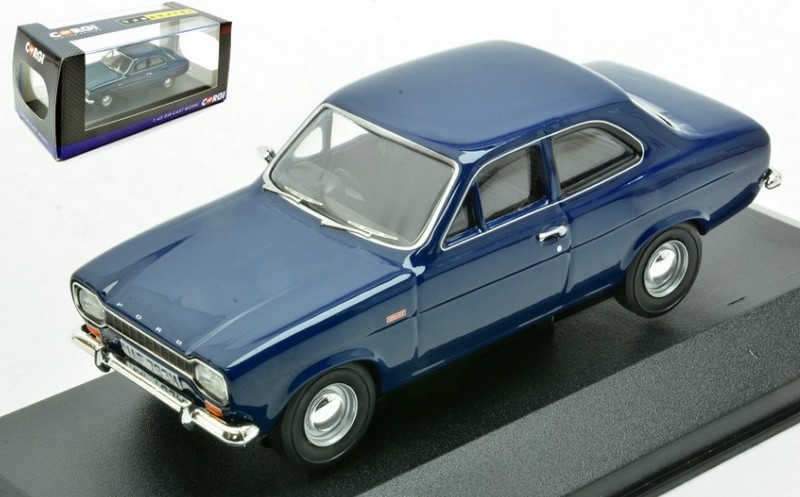 Ford Escort Mk1 1300 GT (Marine Blue) by vanguards