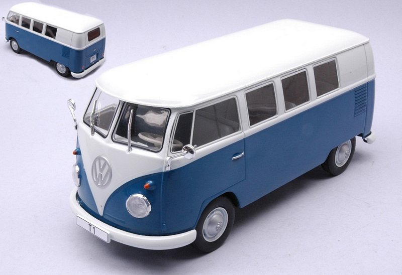 Volkswagen T1 Minibus 1960 (White/Blue) by whitebox