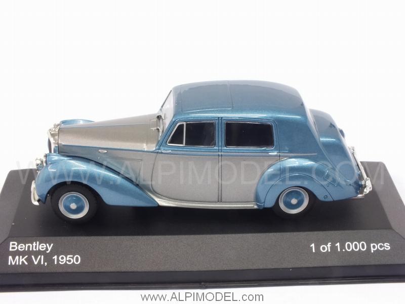 Bentley MkVI 1950 (Silver Metallic/Light Blue) - whitebox