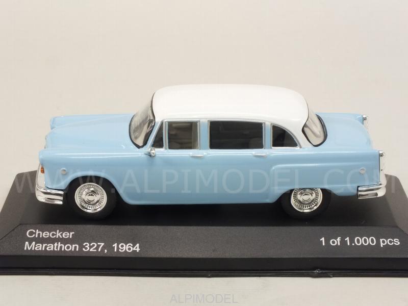 Checker Marathon 327 1964 (Ligh Blue/White) - whitebox