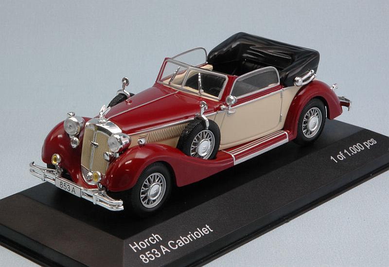 Horch 853A Convertible 1935 (Dark Red/Cream) by whitebox