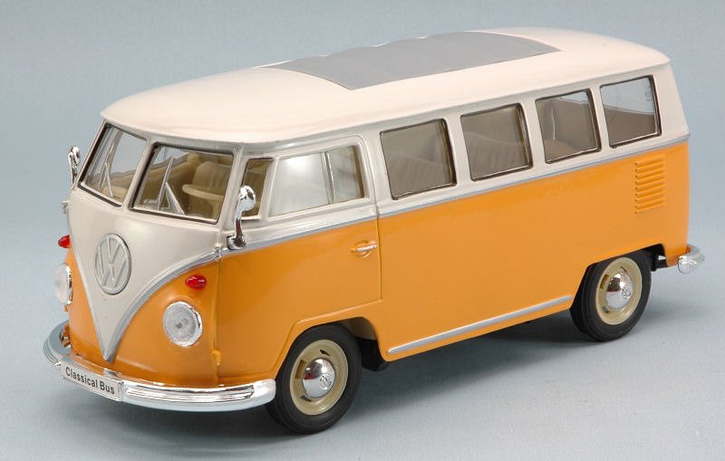 Volkswagen T1 Bus 1963 (Orange/Cream) by welly
