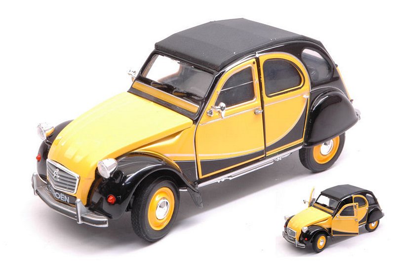 Citroen 2CV6 Charleston 1982 (Yellow/Black) by welly