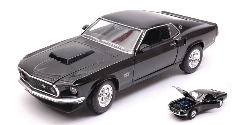 Ford Mustang Boss 429 1969 (Black) by welly