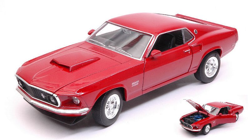 Ford Mustang Boss 429 1969 (Dark Red) by welly