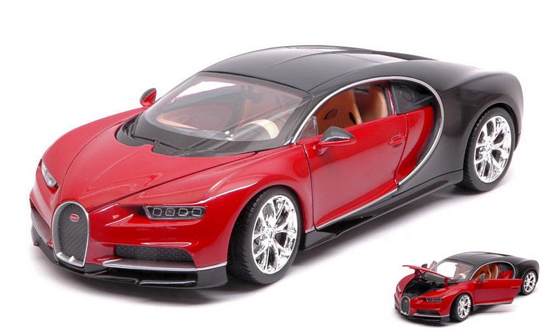 Bugatti Chiron (Red/Black) by welly