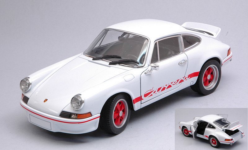 Porsche 911 Carrera Rs 2.7 1973 White/red 1:24 by welly