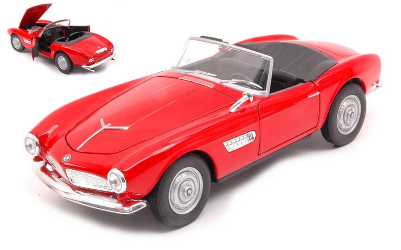 Bmw 507 Red Canopy Open 1:24 by welly