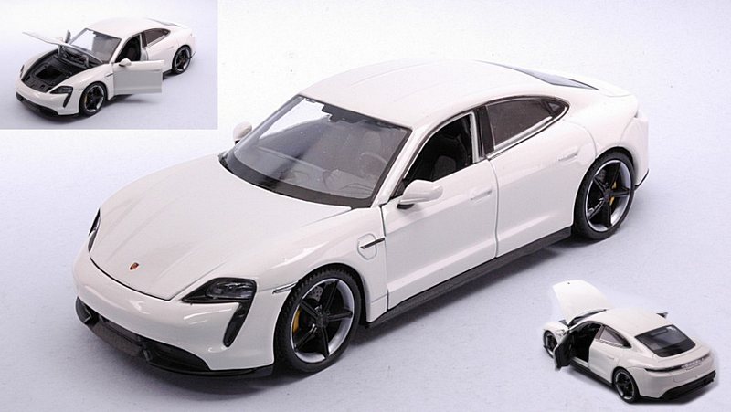 Porsche Taycan Turbo S (White) by welly