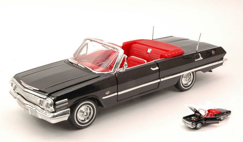 Chevrolet Impala Convertible 1963 (Black) by welly