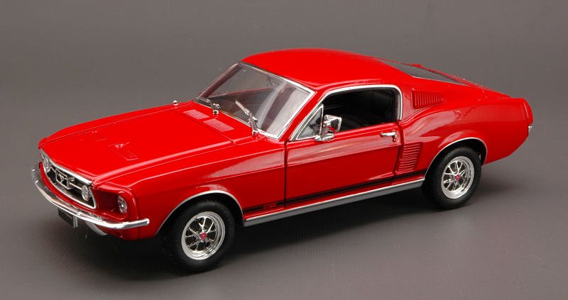 Ford Mustang GT Fastback 1967 (Red) by welly
