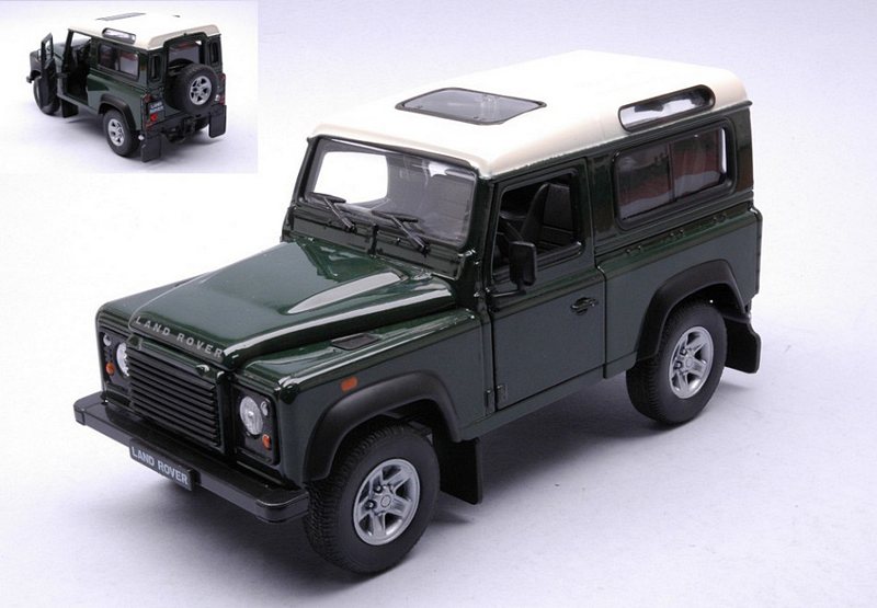 Land Rover Defender 90 1984 (Green/White) by welly