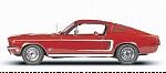 Ford Mustang GT 390 1968 (Red)