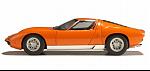 Lamborghini Miura Sv 1969 Orange 1:18