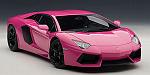 Lamborghini Aventador Lp700-4 2012 Pink W/black Wheels 1:18
