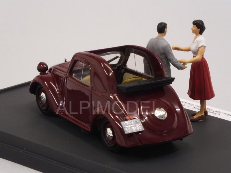 Fiat 500A Topolino ROMAN HOLIDAY - VACANZE ROMANE 1953 Audrey Hepburn-Gregory Peck (Limited Edition) by brumm