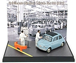 Fiat Nuova 500 ASSEMBLY LINE -Stabilimento Mirafiori Torino 1959 (with 2 figures) -  LIM.ED.1000pcs