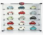 Fiat 500 'COLLEZIONE PERFETTA'  (display case with 15 models / Espositore con 15 modelli)