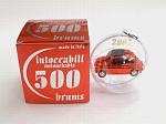 Fiat 500 'INTOCCABILE Babe Red' Brums 2007 Christmas tree ball (Chrome Red)