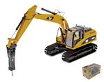 CAT 320D L Hydraulic Excavator with hammer by DIECAST MASTER