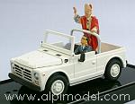 Fiat Campagnola 'Papamobile' (with 2 figures)