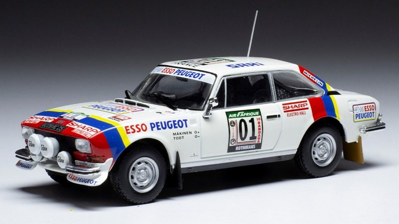 Peugeot 504 Coupe V6 #1 Rally Ivory Coast 1978 Makinen - Todt by ixo-models