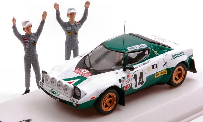 Lancia Stratos HF #14 Winner Rally Monte Carlo 1975 Munari - Mannucci (with figures) by ixo-models