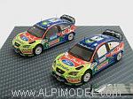 Ford Focus WRC Set (2 Cars) Winners Sweden and Jordan Rally  2008 (Gift Box)