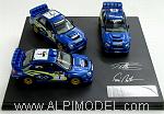 Subaru Impreza WRC Set 2003 Makinen/Solberg Rallies Cyprus/Germany/Finland (3 cars)