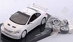 Peugeot 307 WRC (White) with extra set of wheels and spoiler