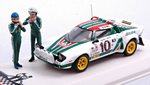 Lancia Stratos HF #10 Winner Rally Monte Carlo 1976 Munari - Maiga (with figurines)