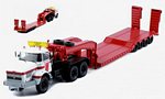 Berliet TB015 M3 6x4 1960 with trailer (White/Red)