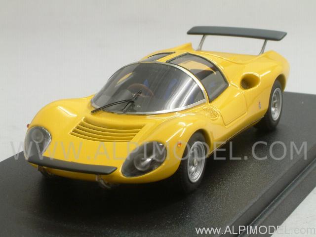 Dino 206S Prototype n°034 Yellow LS349 looksmart Ferrari Dino 206 S Prototype (Yellow) (1/43 scale model)
