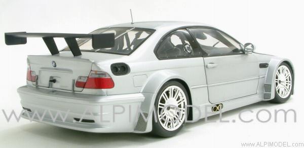 minichamps BMW M3 GTR Street 2001 (Silver) (1/18 scale model)