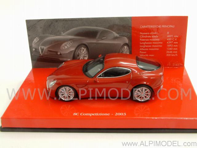Alfa Romeo 8C Competizione 2003 (Red Metallic) by minichamps