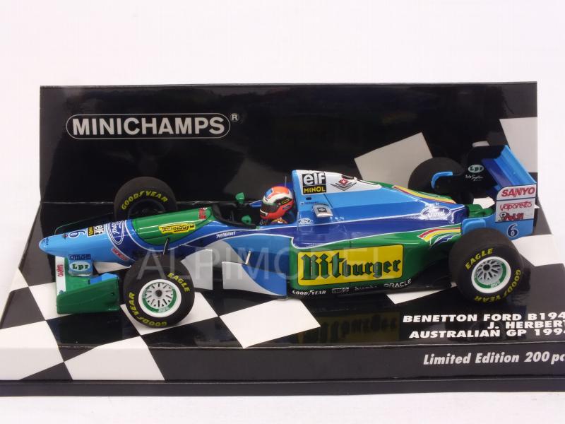 Benetton B194 Ford #6 GP Australia 1994 Johnny Herbert (HQ Resin) by minichamps