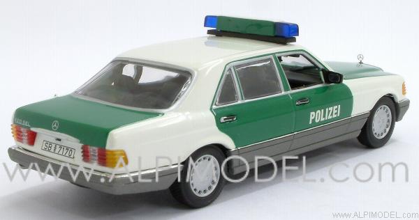 Mercedes 420 SEL Polizei Saarbruecken 1991 by minichamps
