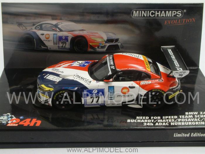 BMW Z4 GT3 Need For Speed Team Schubert #77 ADAC Nurburgring 2011 Buchardt - Mayes - Posavac -Sorlie by minichamps