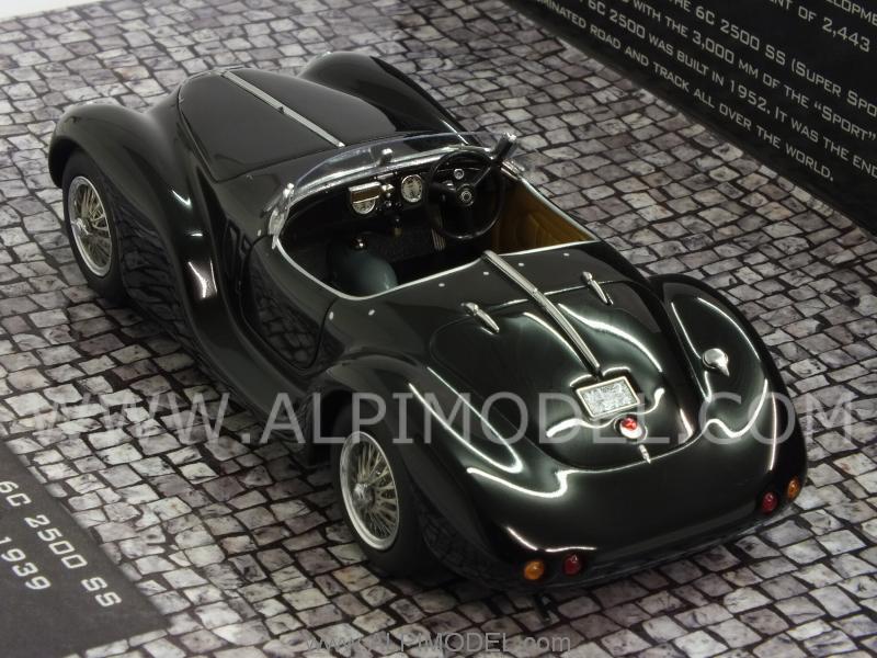 Alfa Romeo 6C 2500 SS Corsa Spider 1939 (Black) (resin) by minichamps