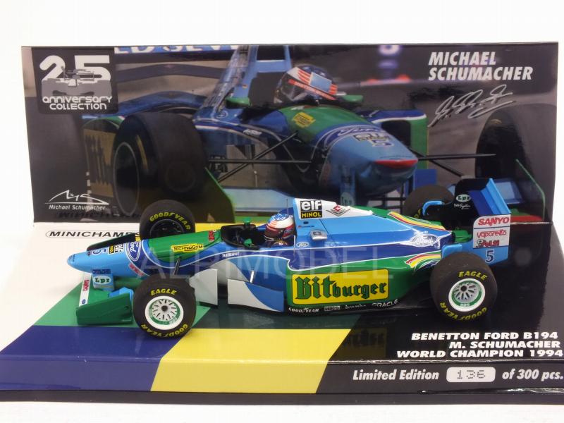 Benetton B194 Ford #5 1994 Michael Schumacher  World Champion by minichamps