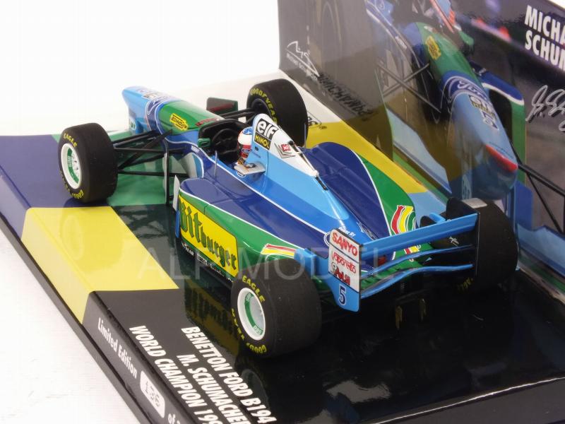Benetton B194 Ford #5 1994 Michael Schumacher  World Champion by minichamps
