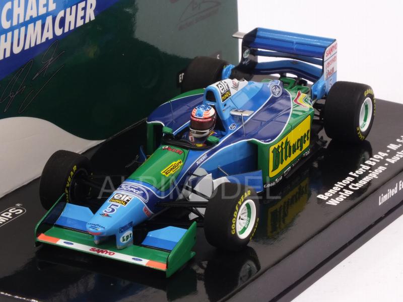 Benetton B194 Ford #5 GP Australia 1994 World Champion Michael Schumacher  (HQ Resin) by minichamps