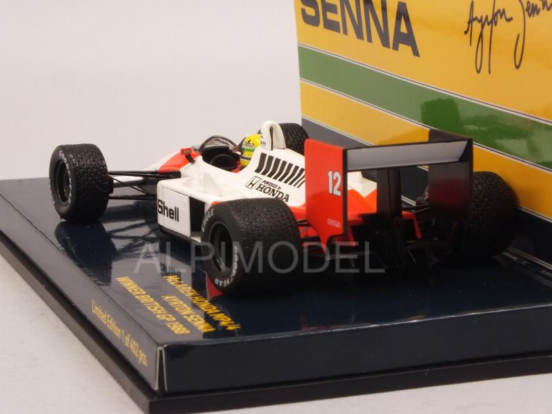 McLaren MP4/4 Honda #12 Winner British GP 1988 Ayrton Senna World Champion by minichamps