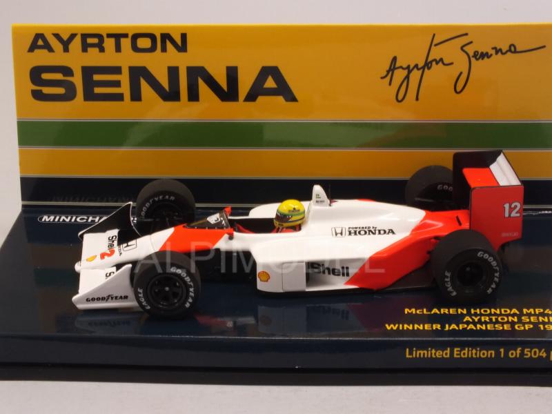 McLaren MP4/4 Honda #12 Winner GP Japan 1988 Ayrton Senna World Champion by minichamps