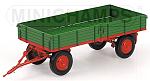 Trailer 2 axles agricultural 1/18 for tractor
