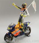 Honda RC211V 1st GP Win World Champion  MotoGP 2002 with figure Valentino Rossi