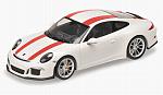 Porsche 911R 2016 (White with Red Stripes)