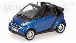 Smart Fortwo Cabriolet 2007 Blue Metallic 'Minichamps Car Collection'
