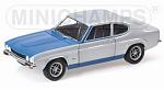 Ford Capri RS 1970 right hand drive (Silver & Blue) 'Minichamps Car Collection'
