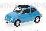 Fiat 500 L 1968 (Blue) 'Minichamps Car Collection'